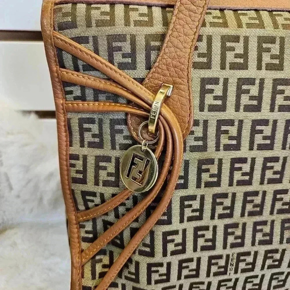 Fendi Cabas  Zucchino Handbag - Picture 4 of 16